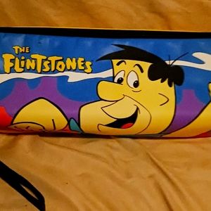 vintage hannah barbara  the flintstones cassette storage case 1994